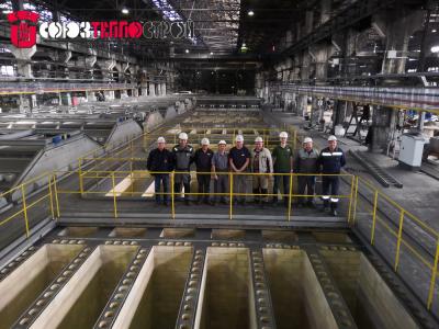 Огнеупорная кладка кольцевой печи обжига электродной продукции РИДГАММЕР закрытого типа